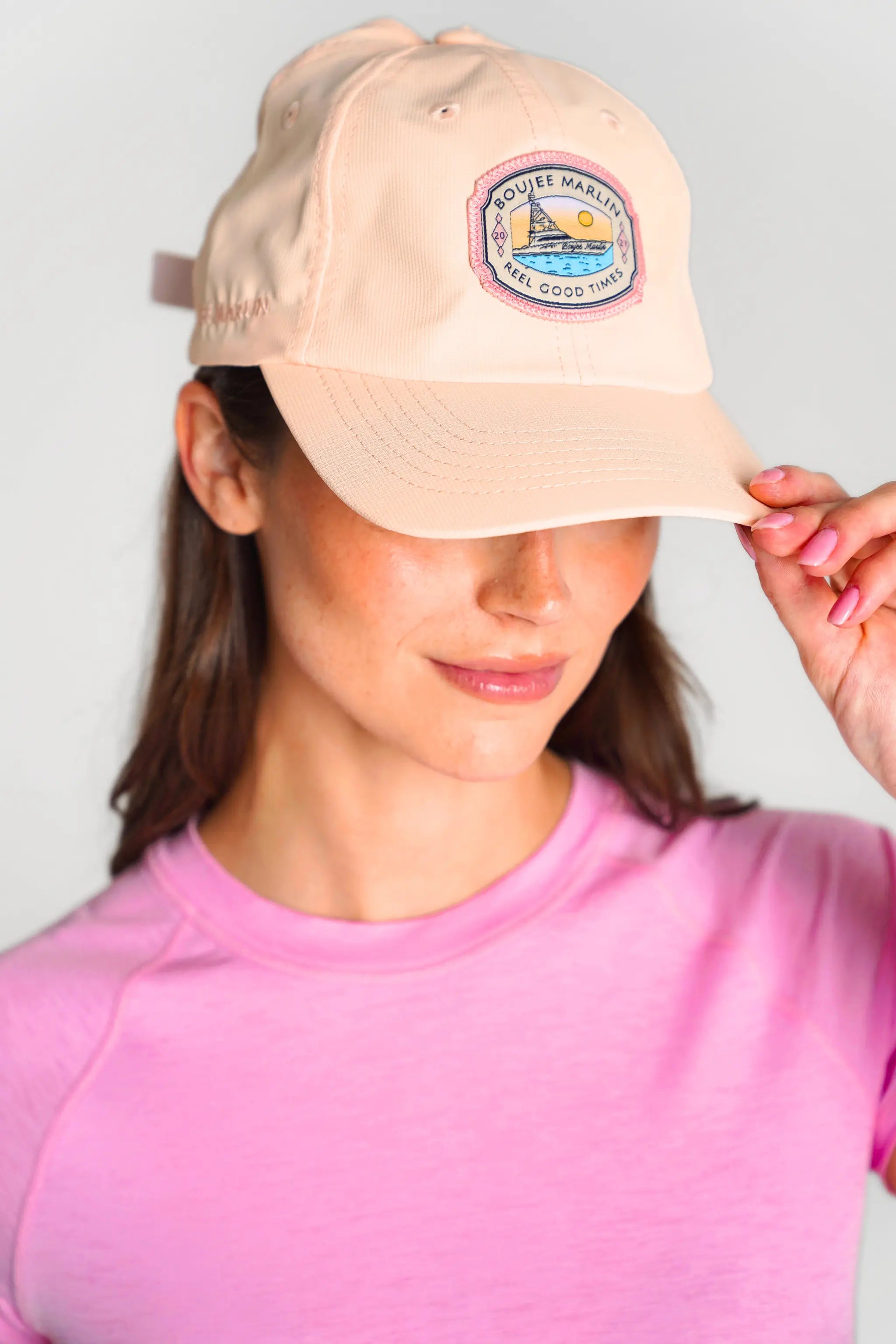 Reel Good Times Ponytail Hat Boujee Marlin