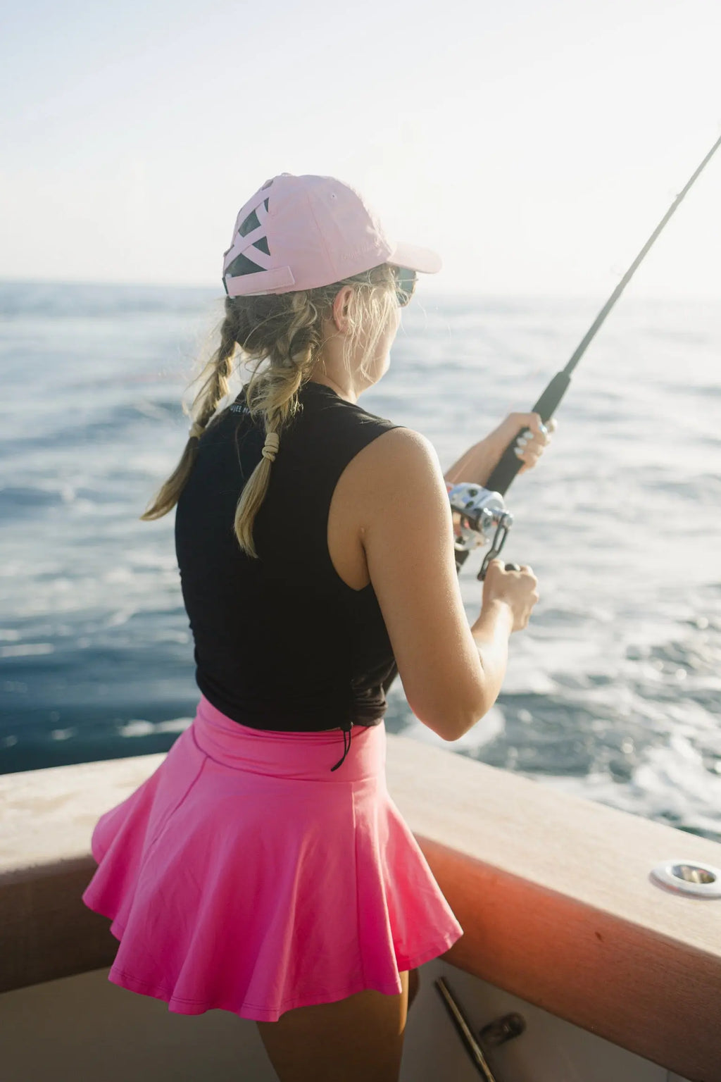 Pink Marlin Ponytail hat Boujee Marlin