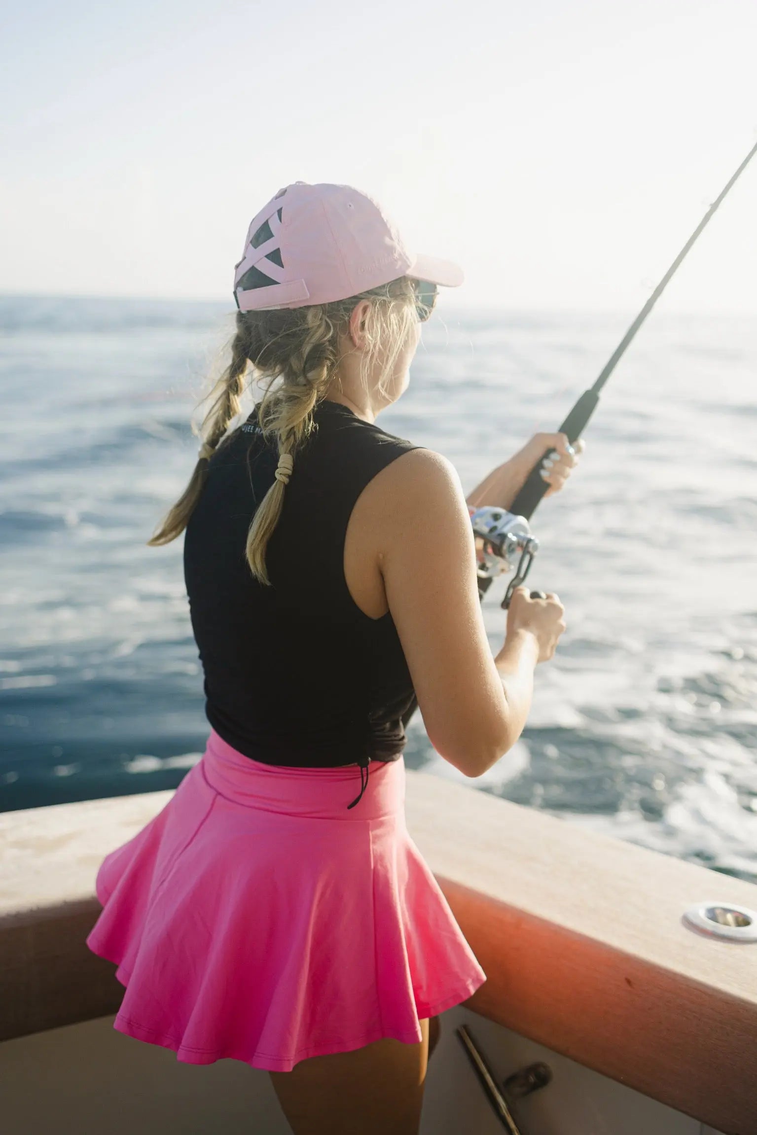 Pink Marlin Ponytail hat Boujee Marlin