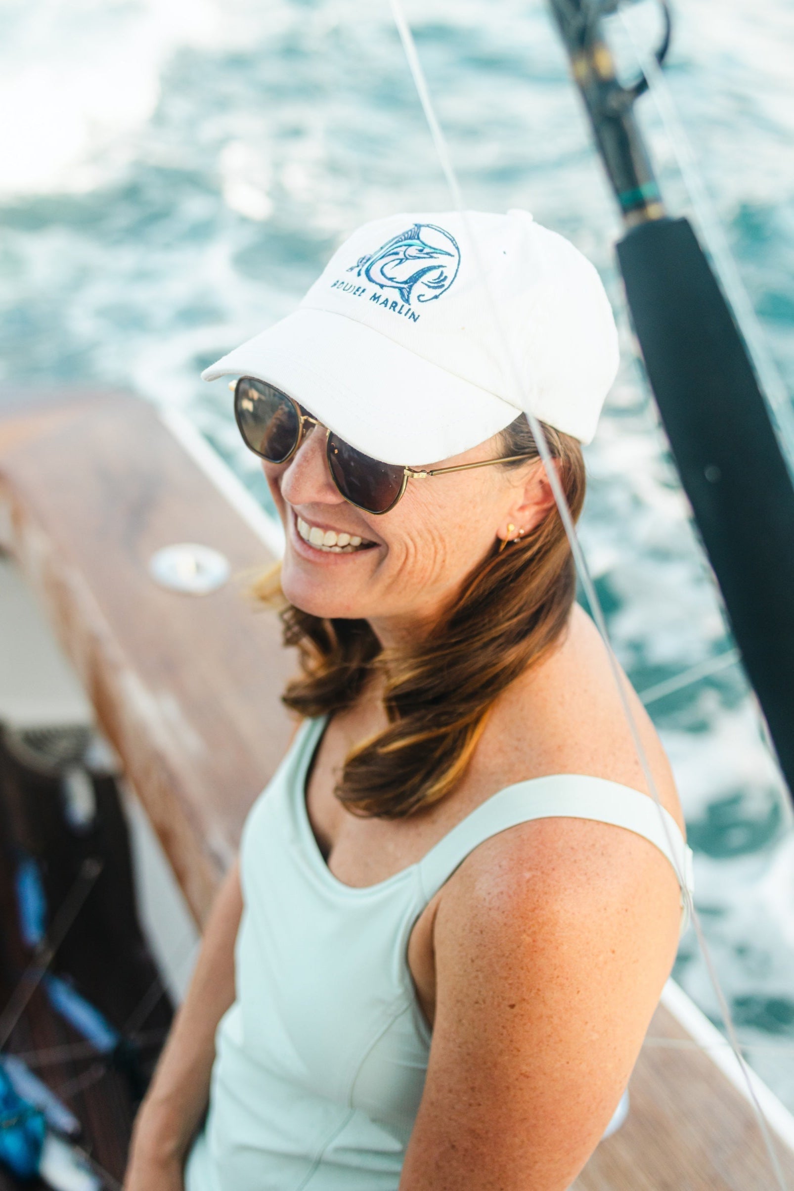 Boujee Marlin Dad Cap - Sea Pearl Boujee Marlin