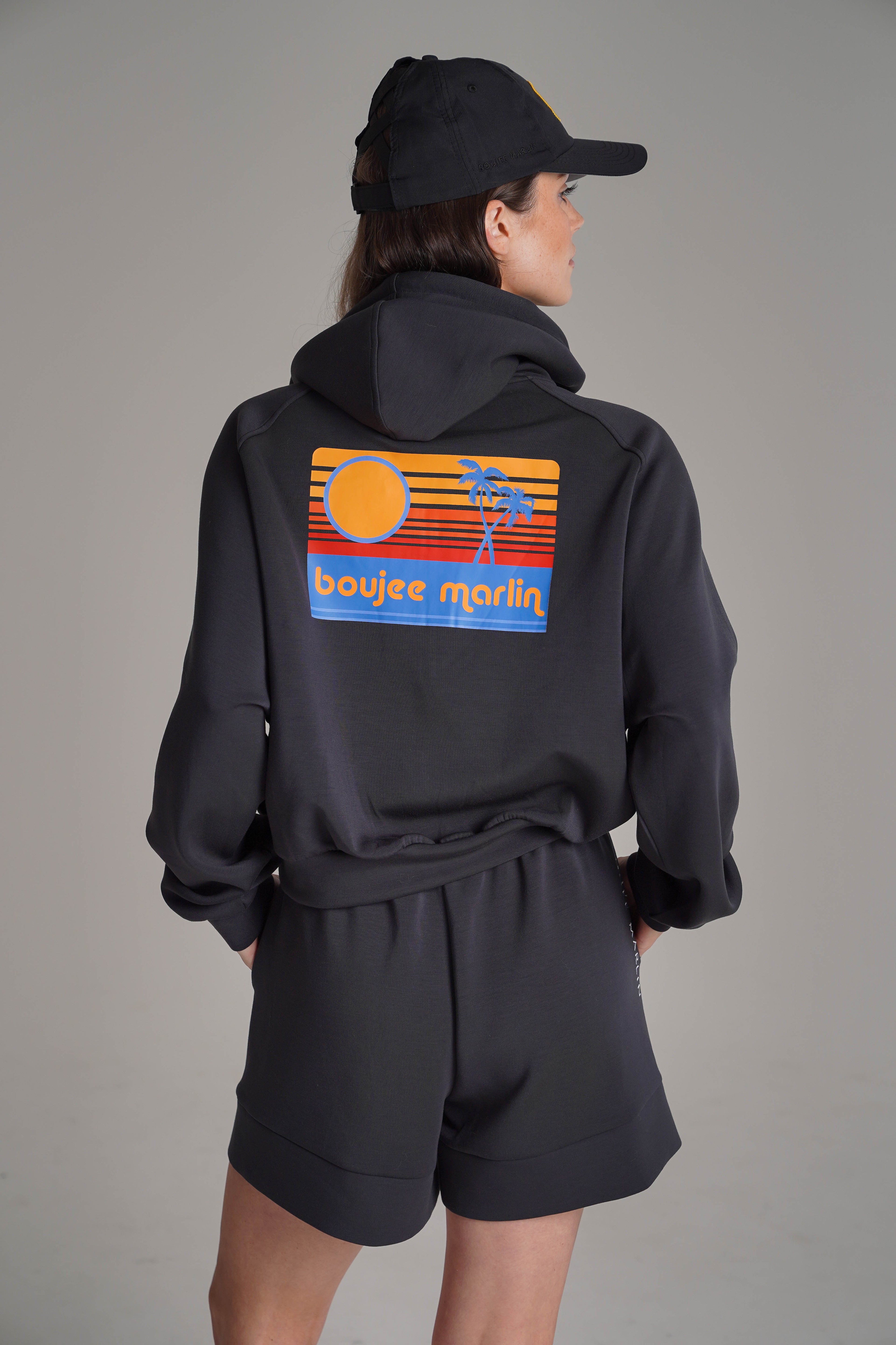Sunset Breezy Crop Hoodie
