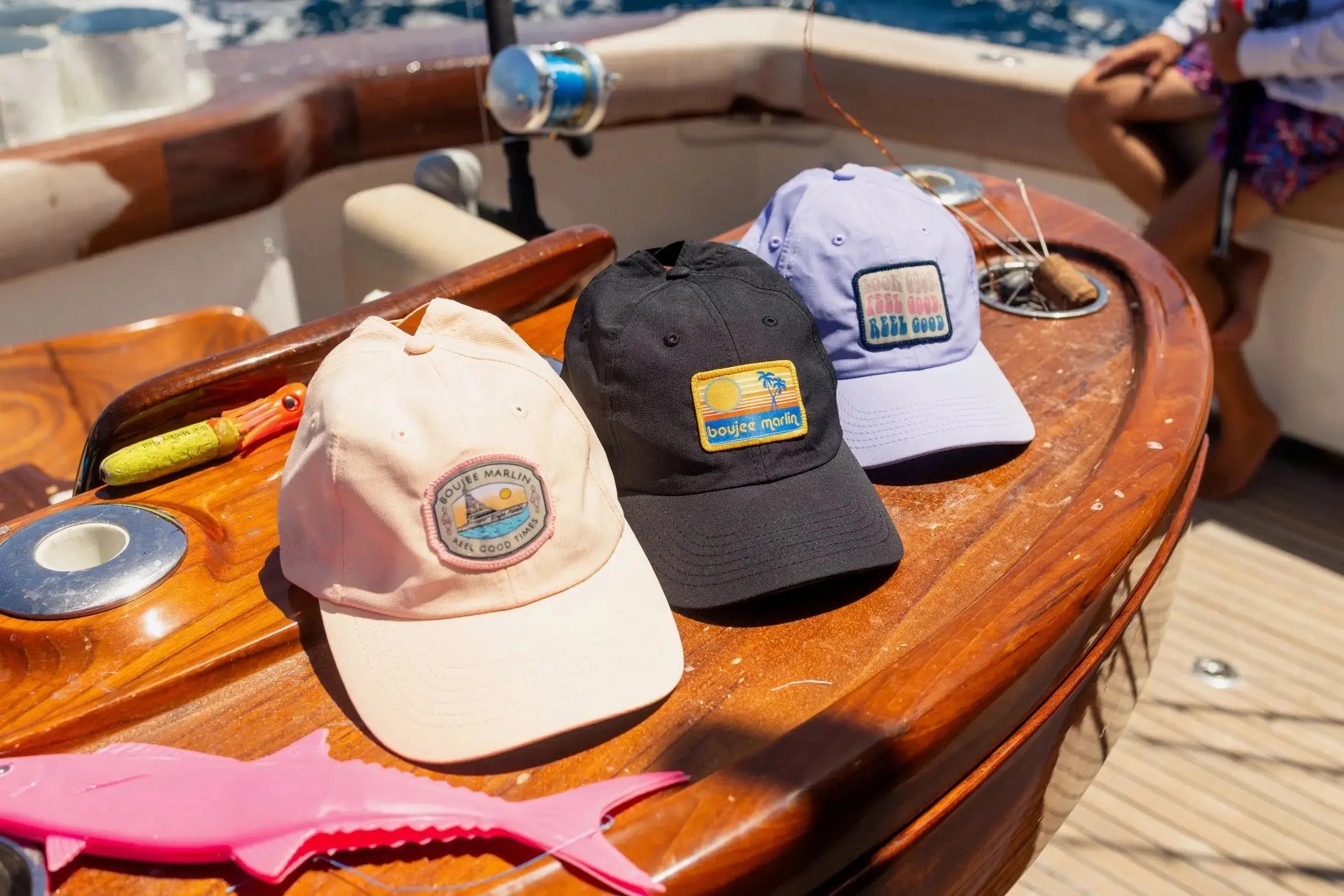 Reel Good Times Ponytail Hat Boujee Marlin