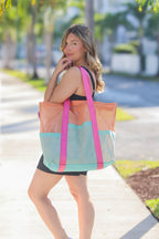 Boujee Beach Bag - Starfish Coral