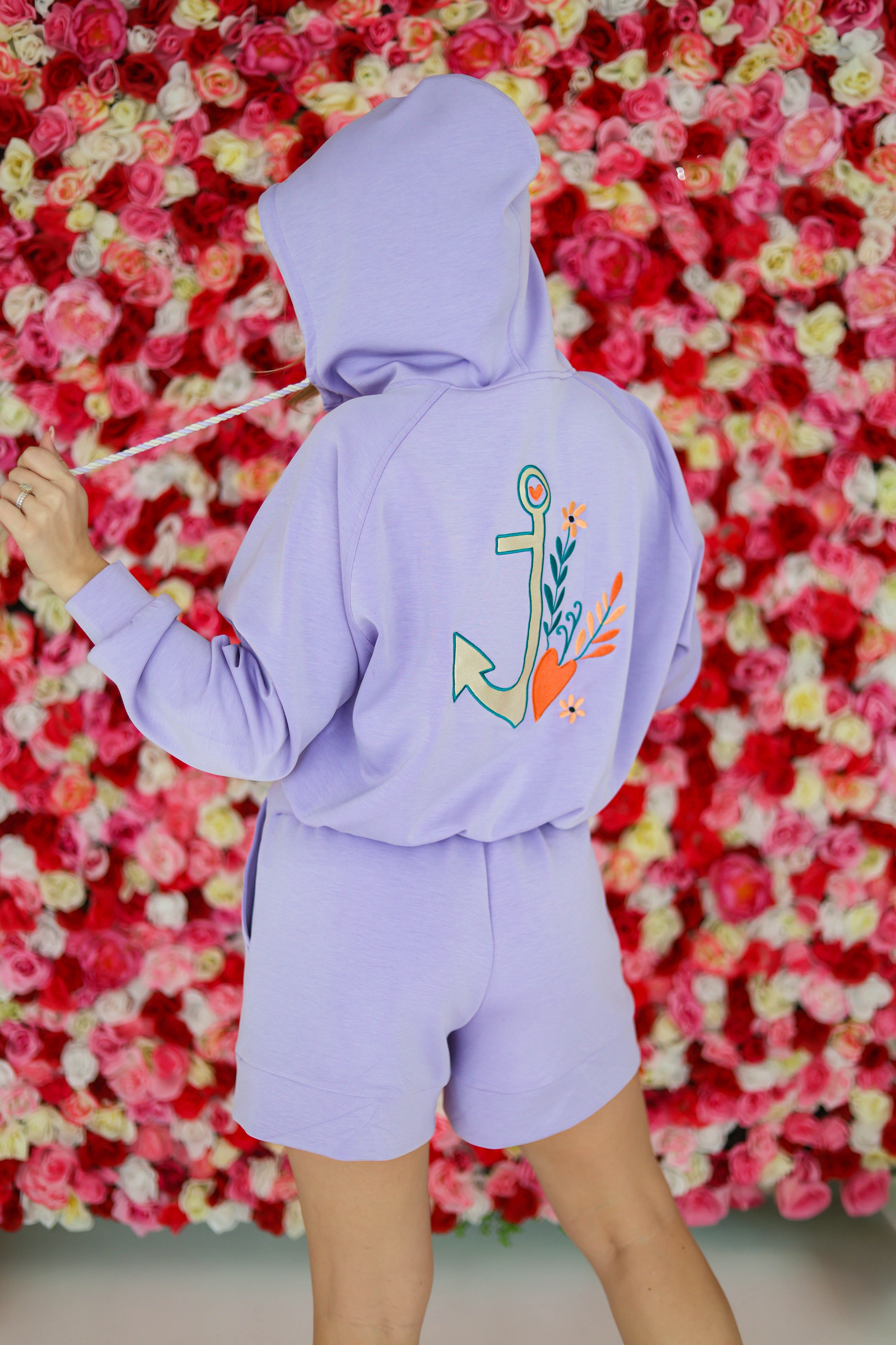 Anchor Breezy Crop Hoodie