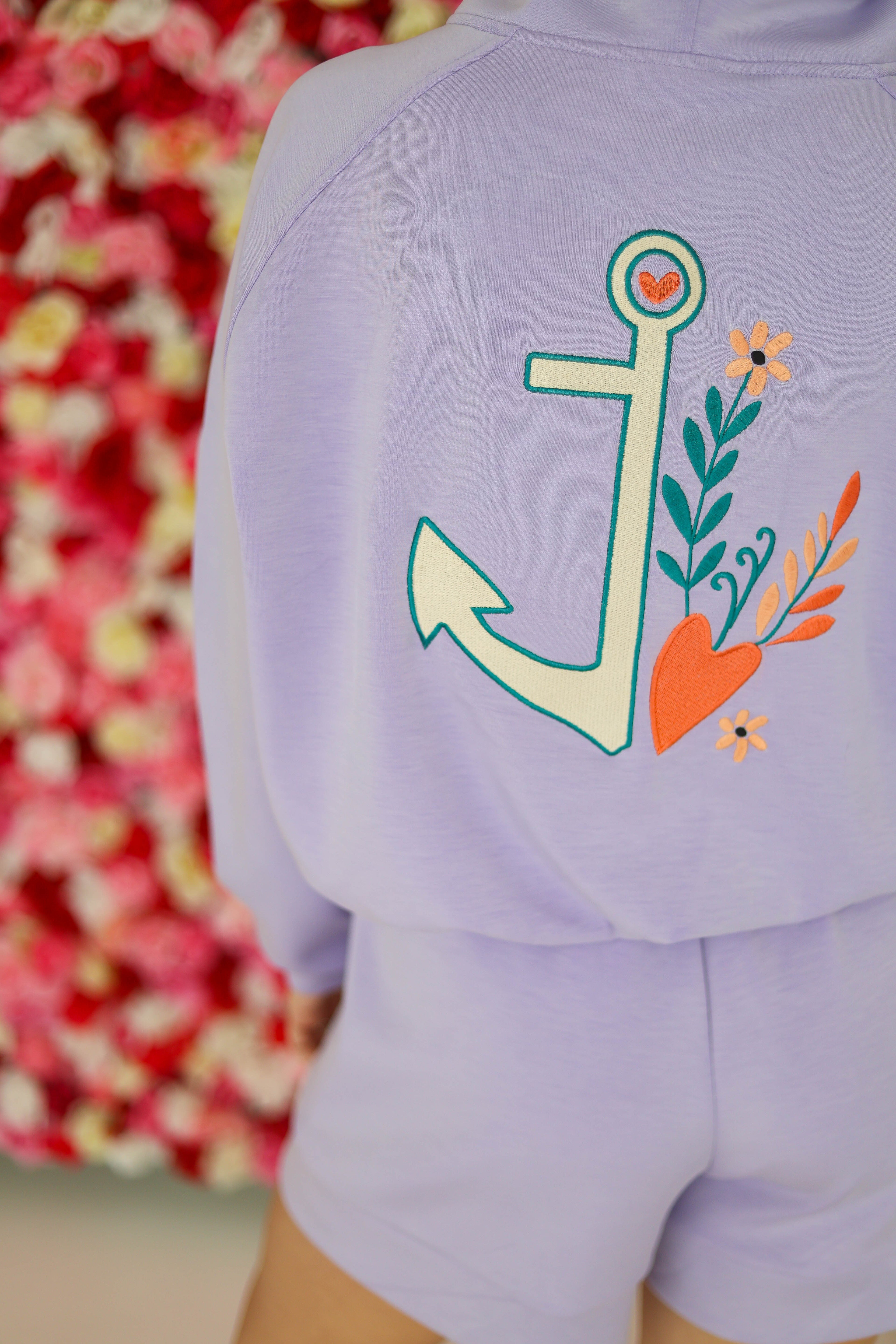 Anchor Breezy Crop Hoodie
