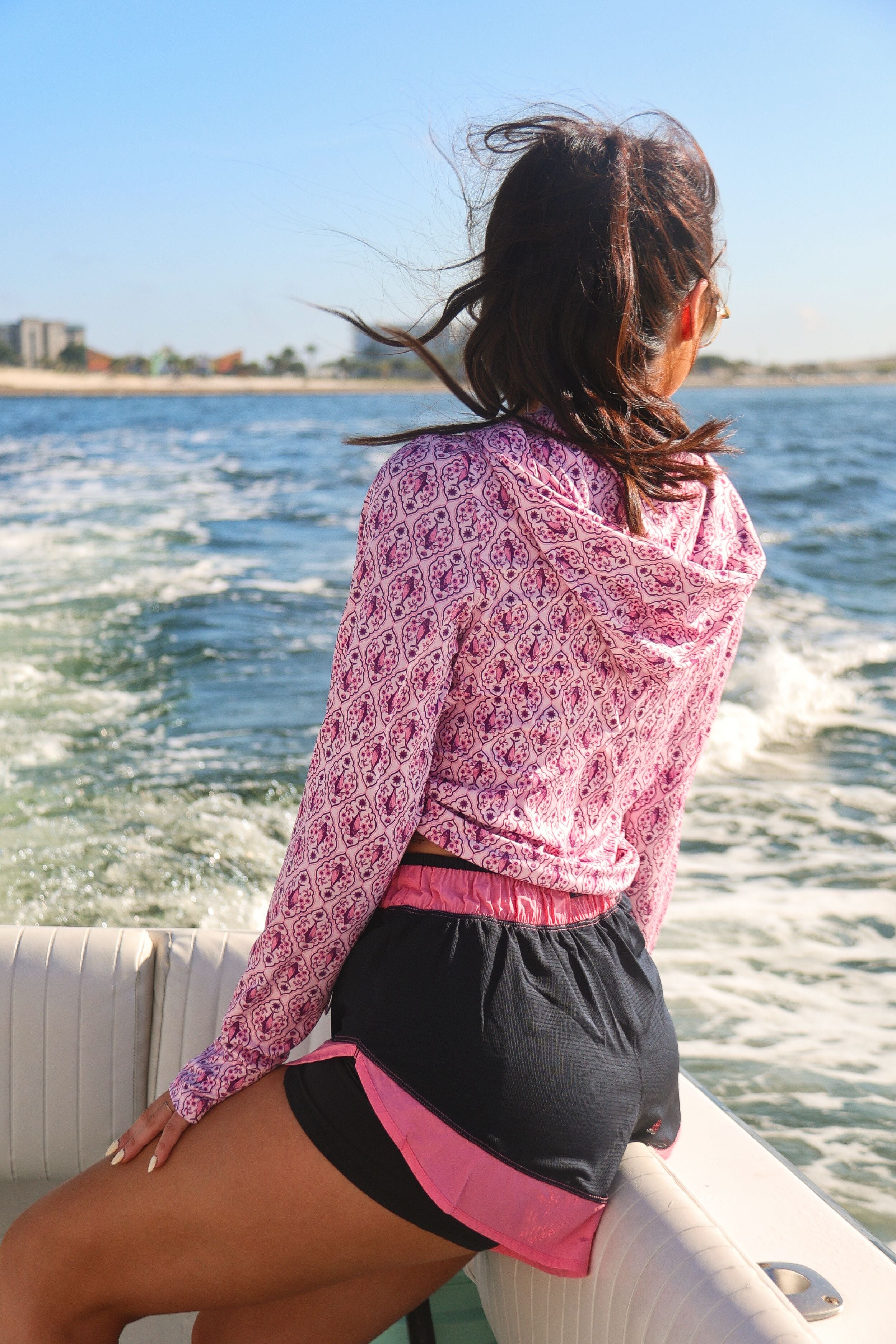 Tight Lines Hoodie - Pink Tuna