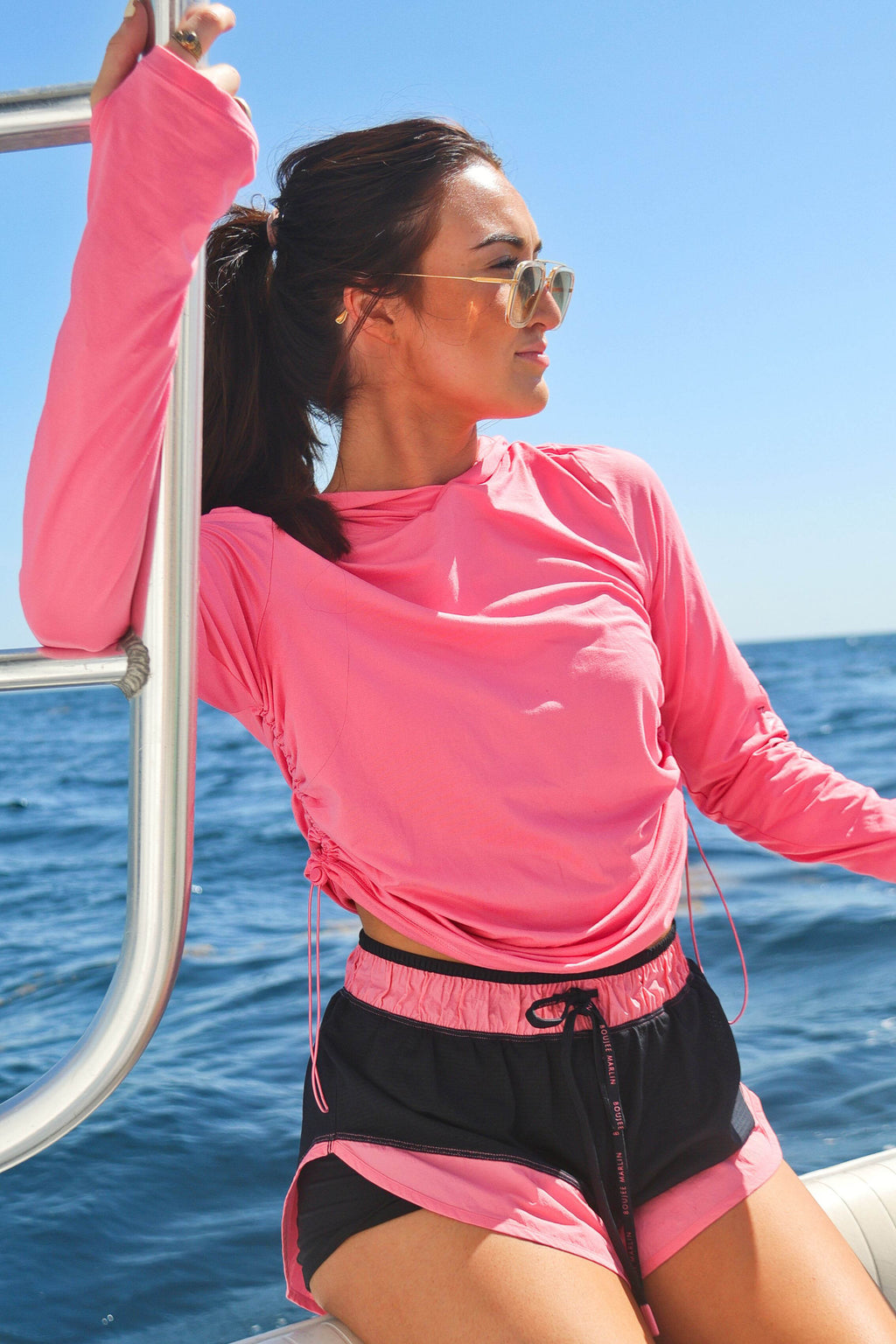 Tight Lines Hoodie - Pink Marlin