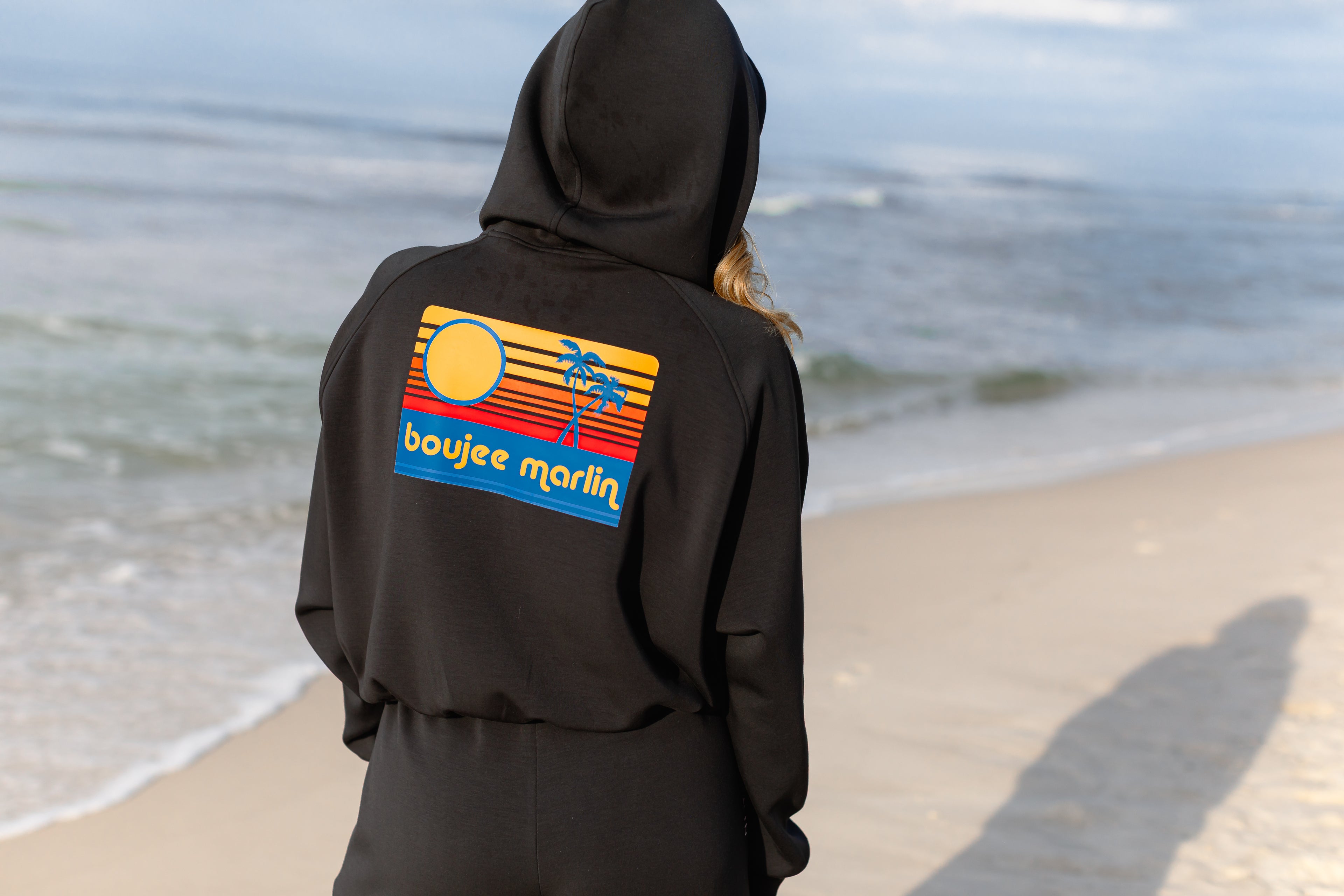 Sunset Breezy Crop Hoodie