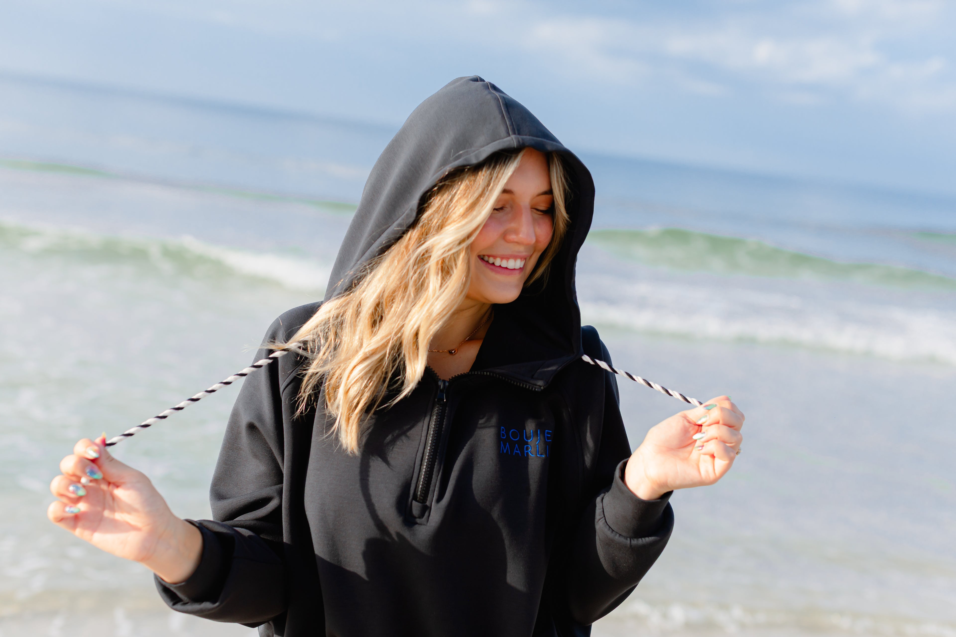 Sunset Breezy Crop Hoodie