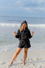 Sunset Breezy Crop Hoodie