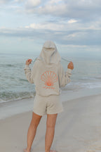 Seashell Breezy Crop Hoodie