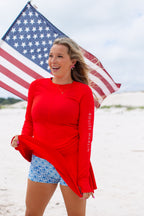 Swivel Skirt - Liberty Red