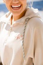 Palm Breezy Crop Hoodie