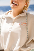 Seashell Breezy Crop Hoodie