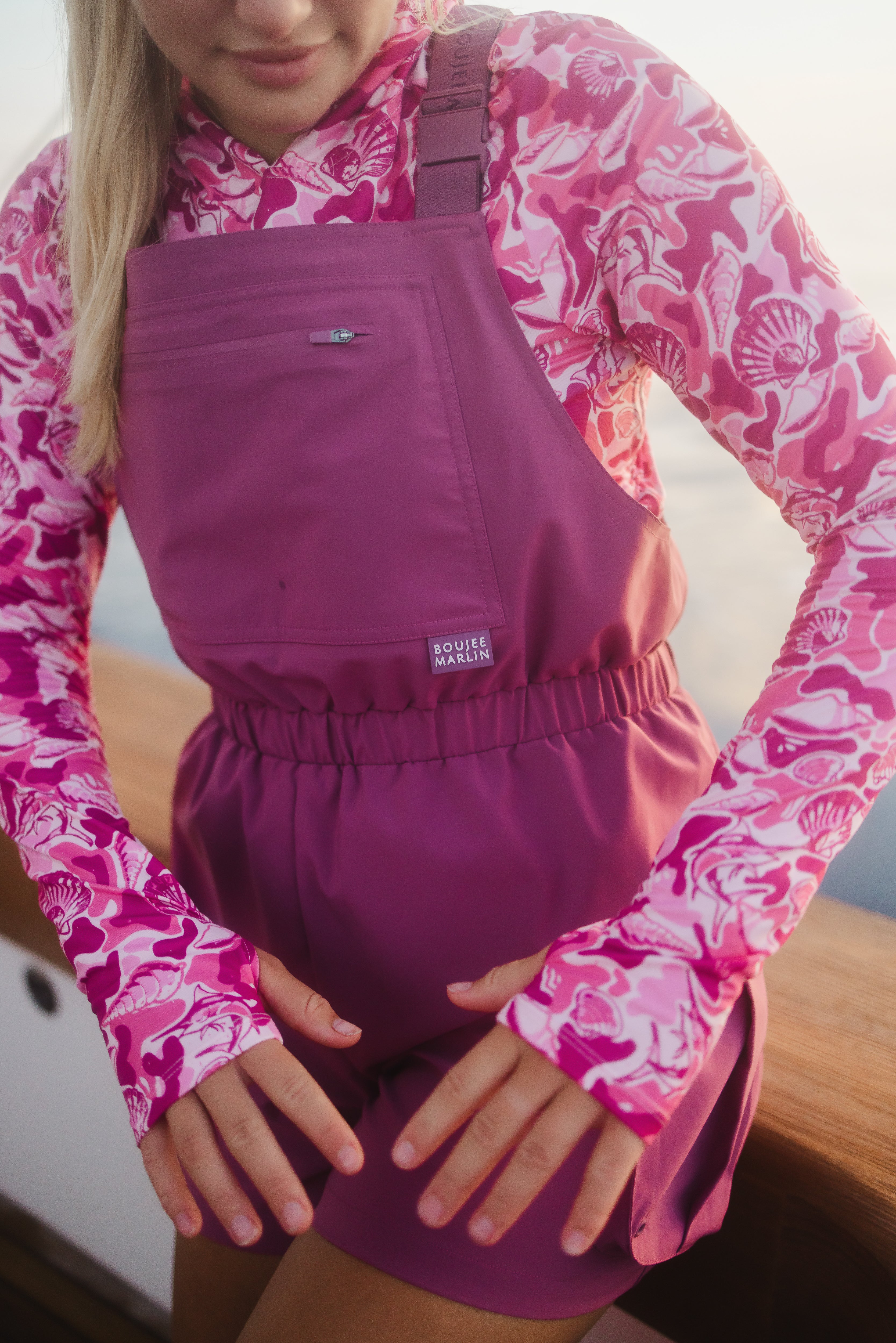 Tight Lines Hoodie - Plum Camo