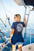 Reel Good Waves Crop Tee