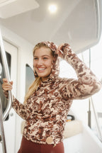 Tight Lines Hoodie - Deep Brown Camo